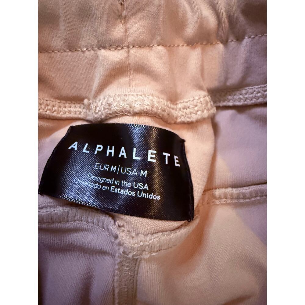 Alphalete men’s premium V2 khaki stretch joggers size wmdium - Picture 4 of 8